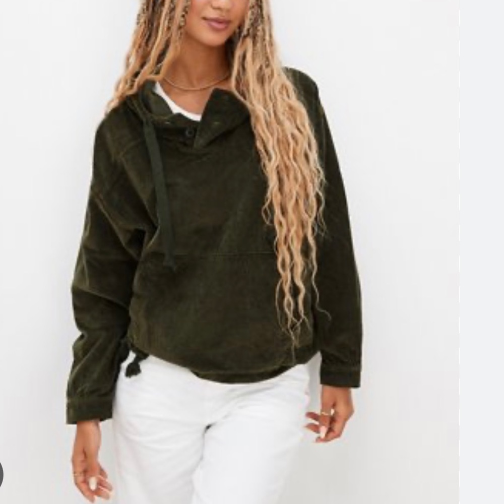 American Eagle corduroy hoodie. Size XXS